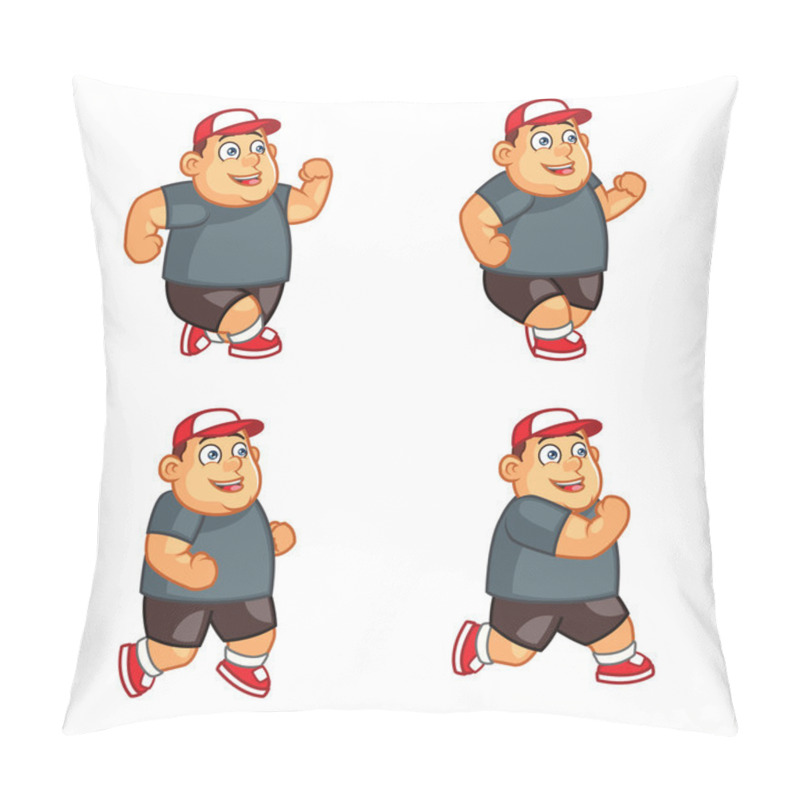 Personality  Fat Boy Running Sprite Pillow Covers