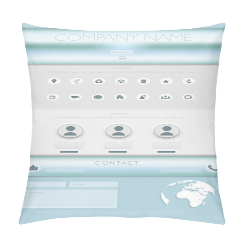 Personality  Website Design, Ecological Theme Pillow Covers