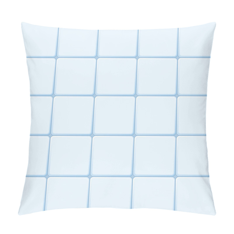 Personality  Blue Tile Pillow Covers