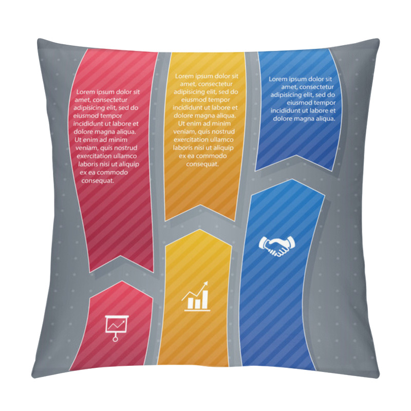 Personality  Infographic  Banner Vector Illustration   Pillow Covers