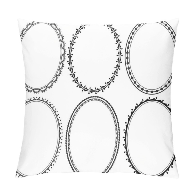 Personality  Ornate Oval Border Pillow Covers