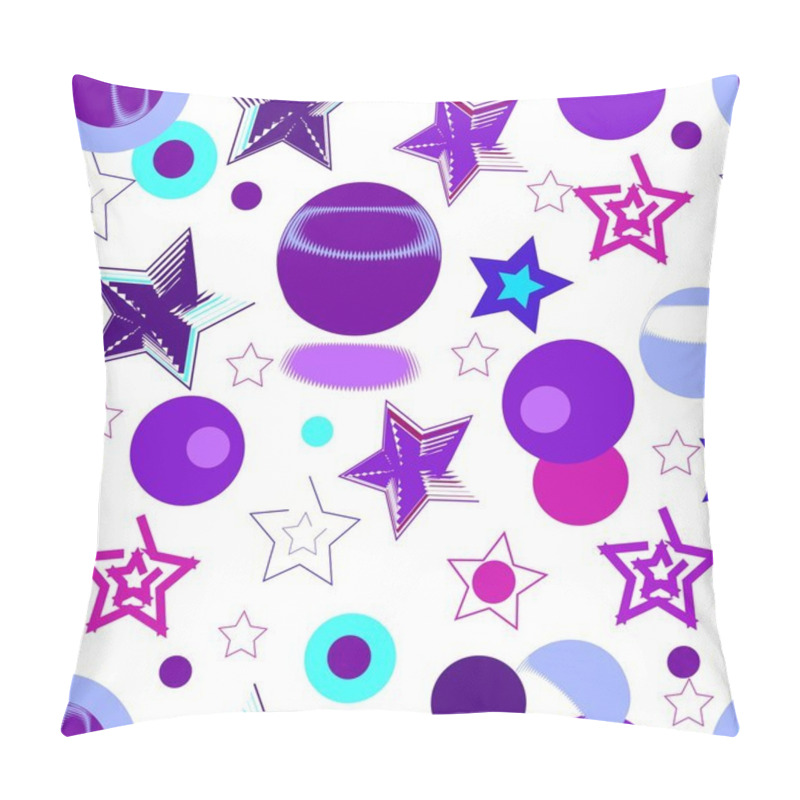 Personality  Seamless Modern Violet Pattern Pillow Covers