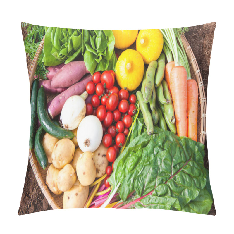 Personality  Fresh Vegetables On The Wooden Surface Pillow Covers