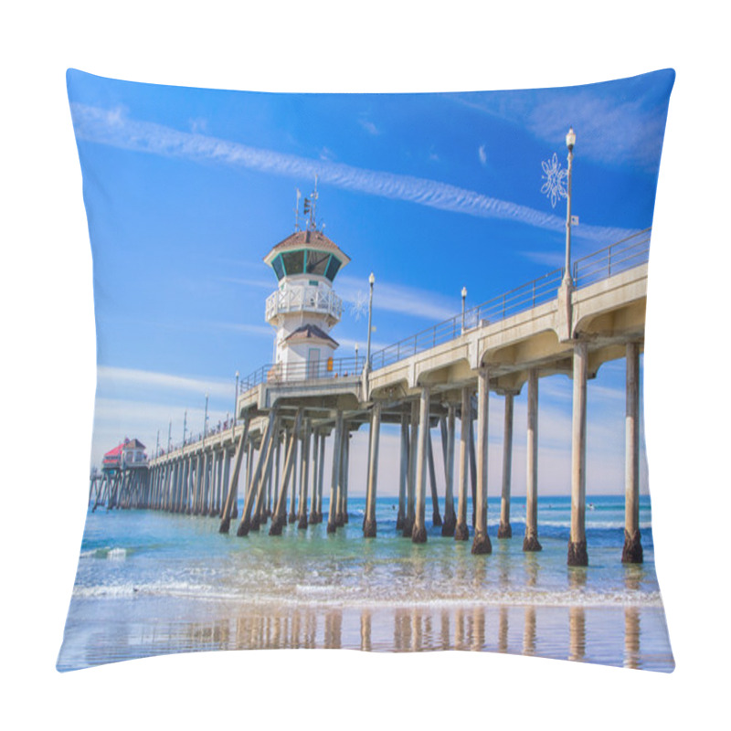 Personality  The Huntington Beach Pier Pillow Covers