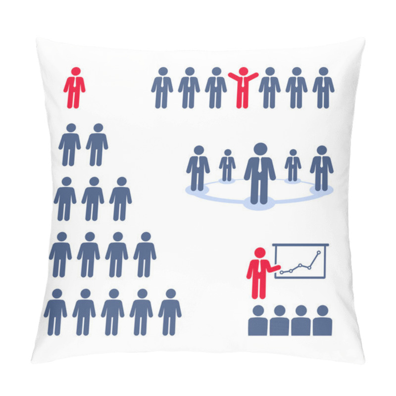 Personality  Business People. Team, Presentation, Business Tree Network Pillow Covers