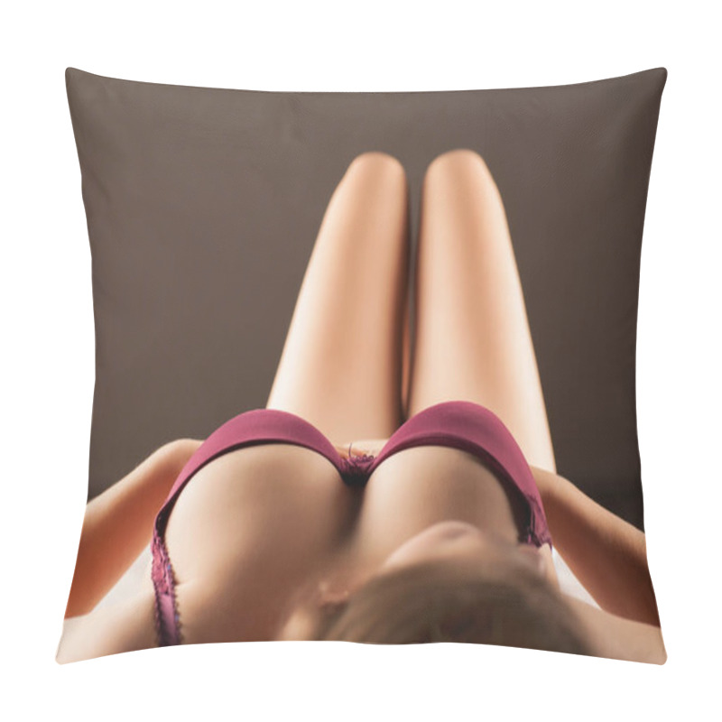 Personality  Woman's Large Breasts In Lying Position Pillow Covers