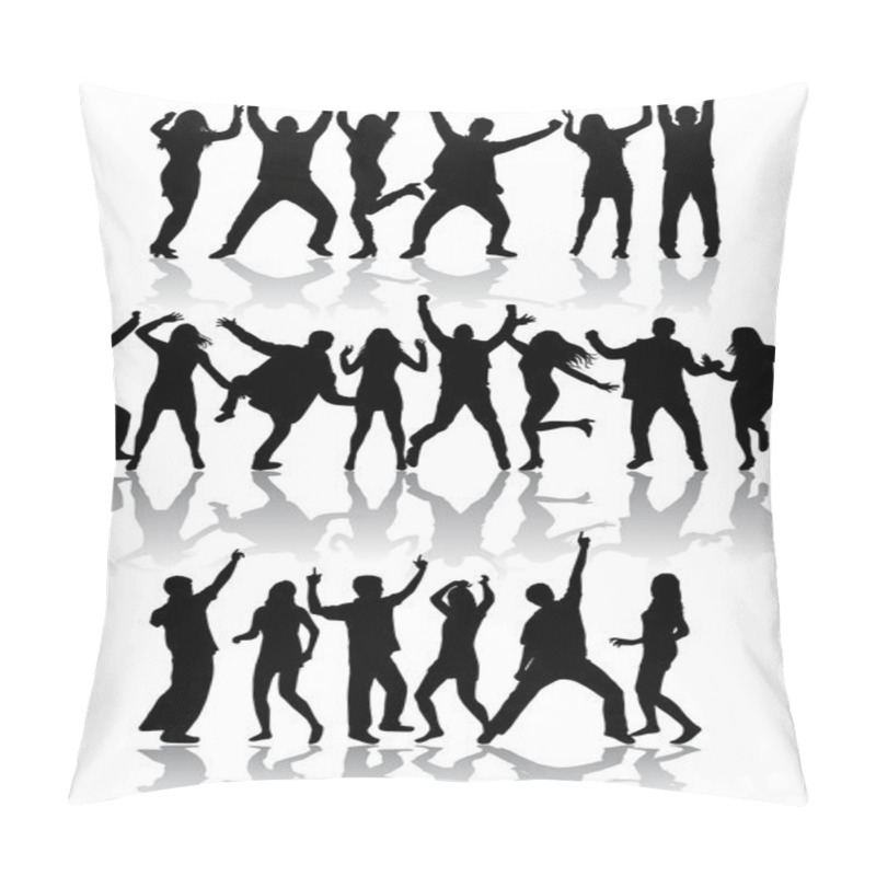 Personality  Dancing Silhouettes Pillow Covers