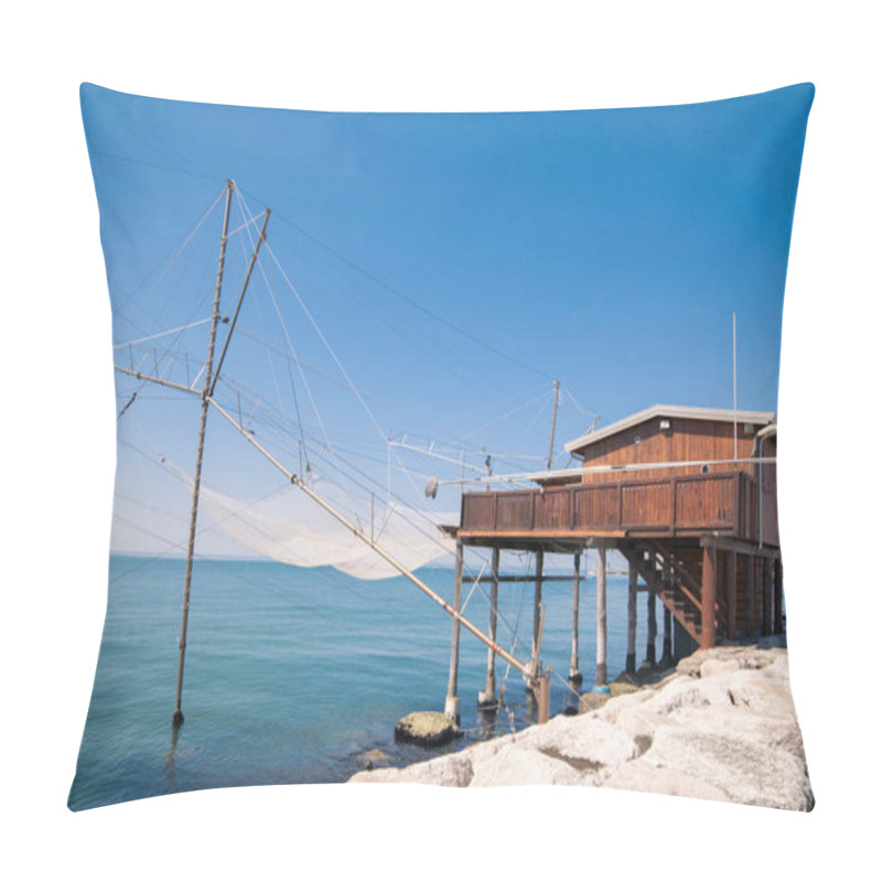 Personality  Trabucco, Trebuchet, Trabocco - Traditional Fishing Houses In It Pillow Covers