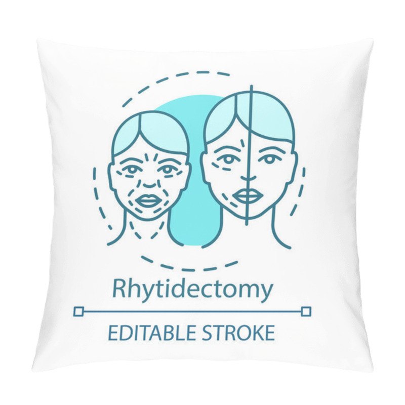 Personality  Rhytidectomy Concept Icon Pillow Covers