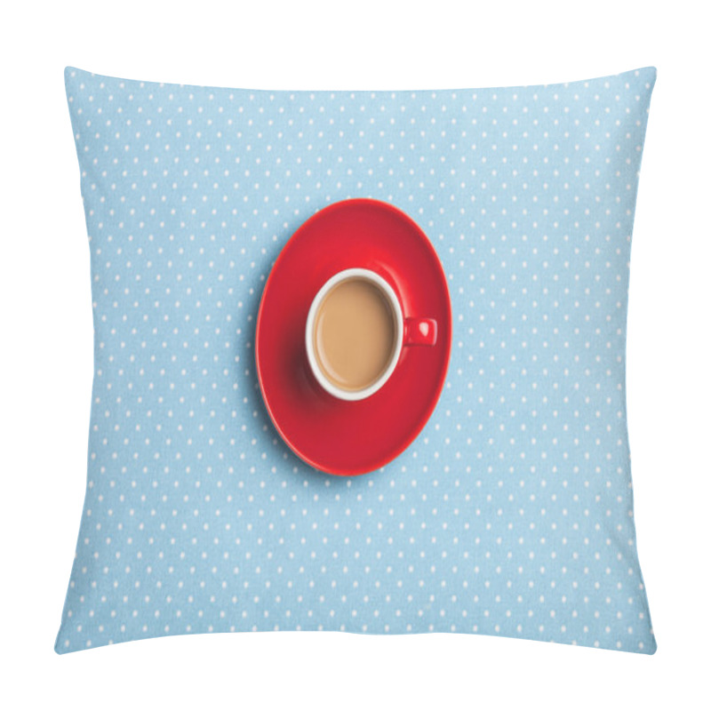 Personality  Cup Of Coffee On Speckled Background. Pillow Covers