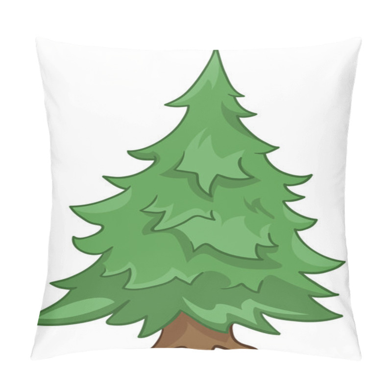 Personality  Cartoon Nature Tree Fir Pillow Covers