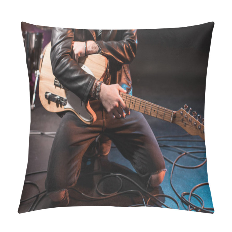 Personality  Electric Guitar Player Pillow Covers