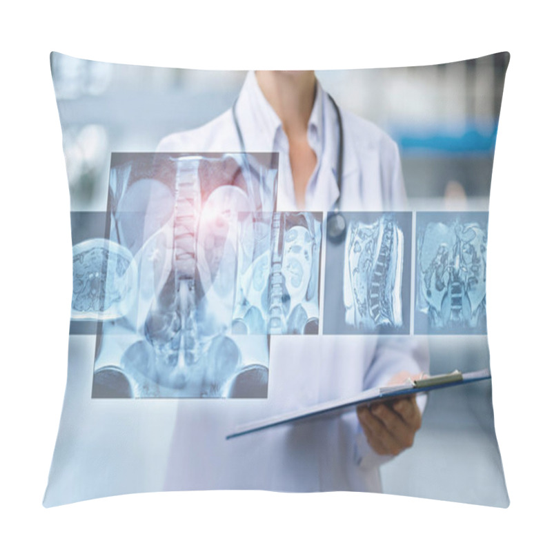 Personality  The Doctor Examines Magnetic Resonance Imaging . Pillow Covers