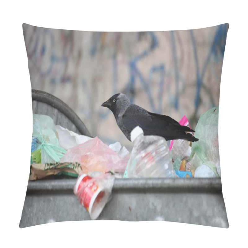 Personality  Bird On Garbage Dump Pillow Covers