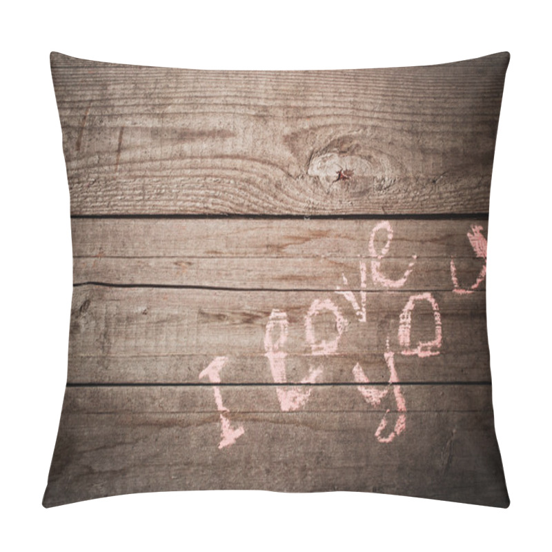 Personality  Valentines Wooden Background Pillow Covers