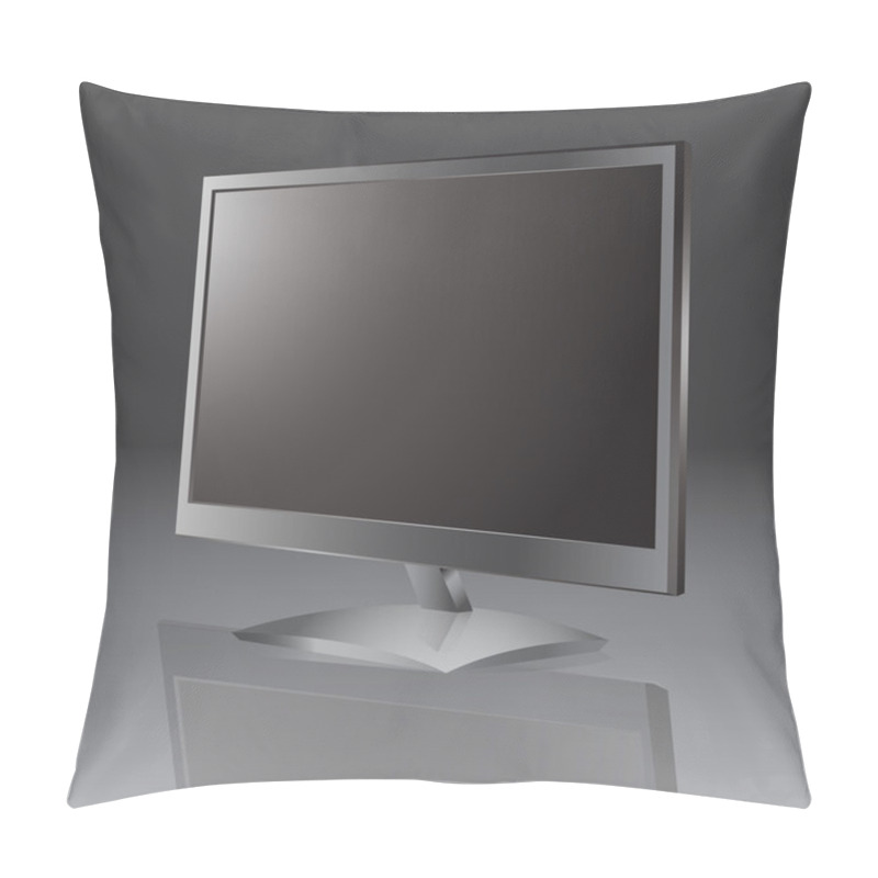 Personality  Vector Lcd Tv Monitor. Pillow Covers