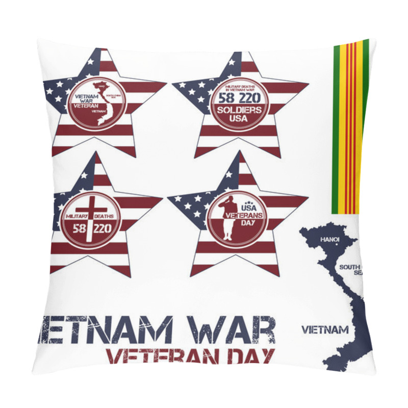 Personality  Vietnam War. Remembrance Day Pillow Covers