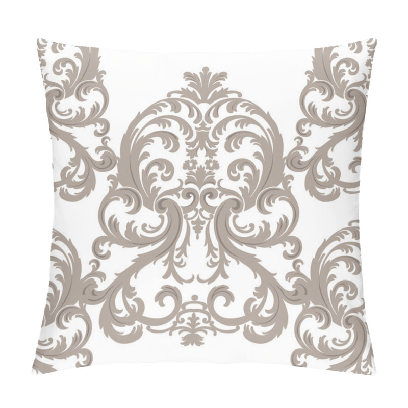 Personality  Vector Royal Floral Damask Baroque Ornament Pattern Pillow Covers