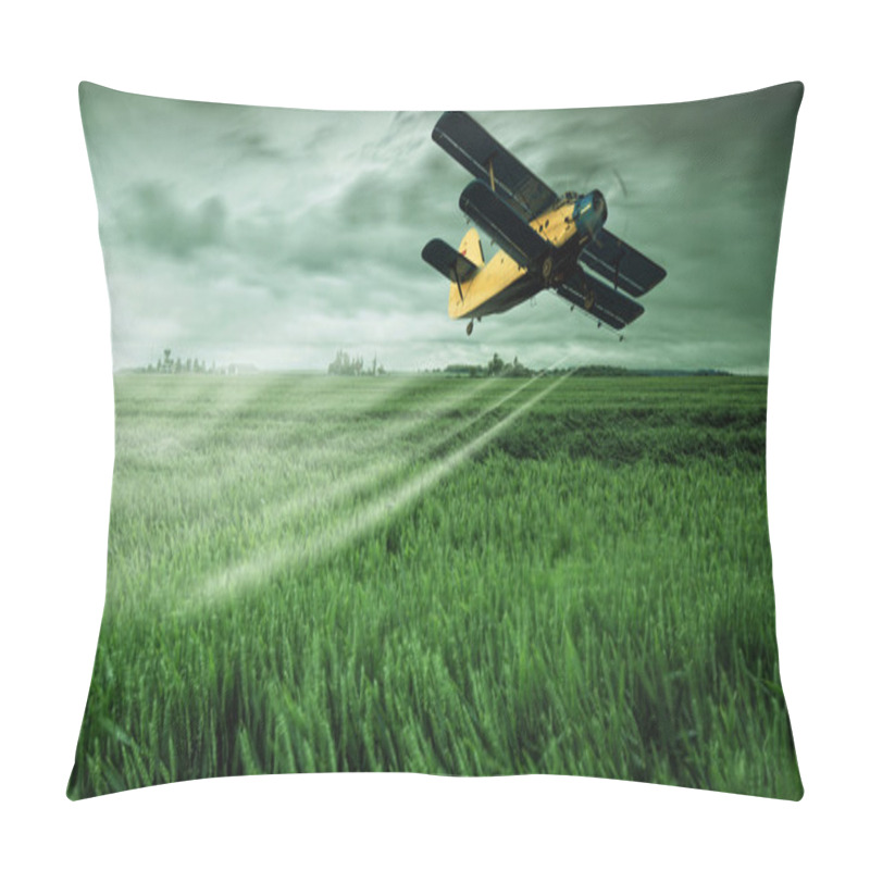 Personality  Plane On Field Pillow Covers