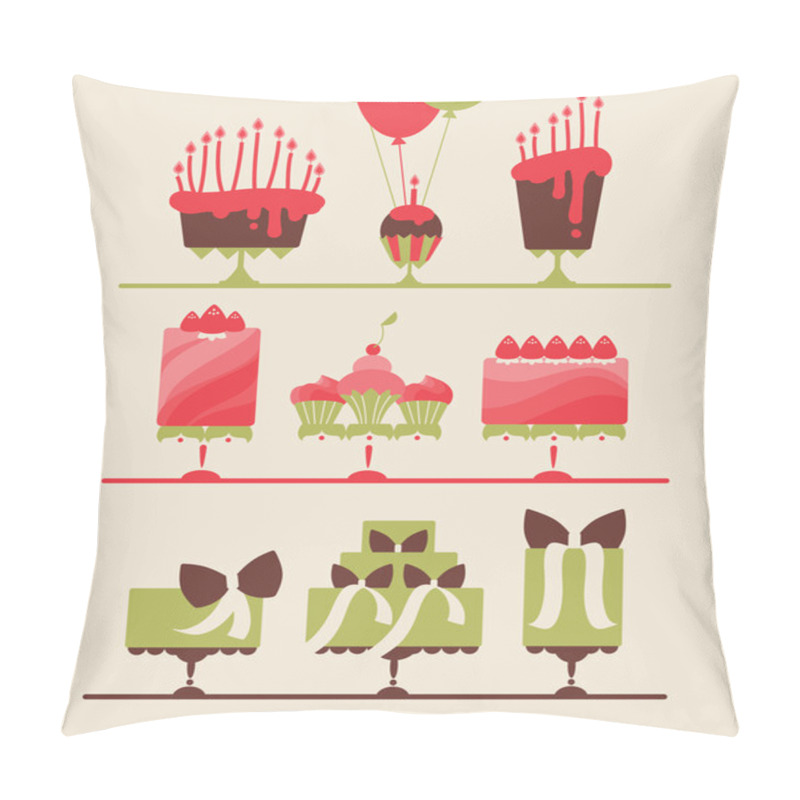 Personality  Cakes And Cupcakes Pillow Covers