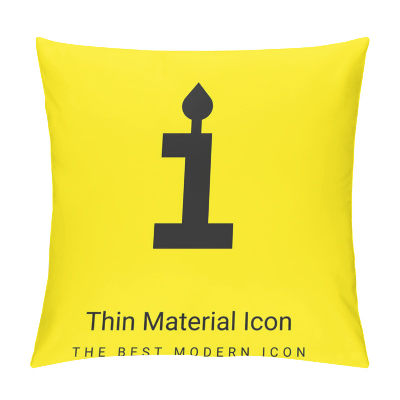 Personality  Birthday Minimal Bright Yellow Material Icon Pillow Covers