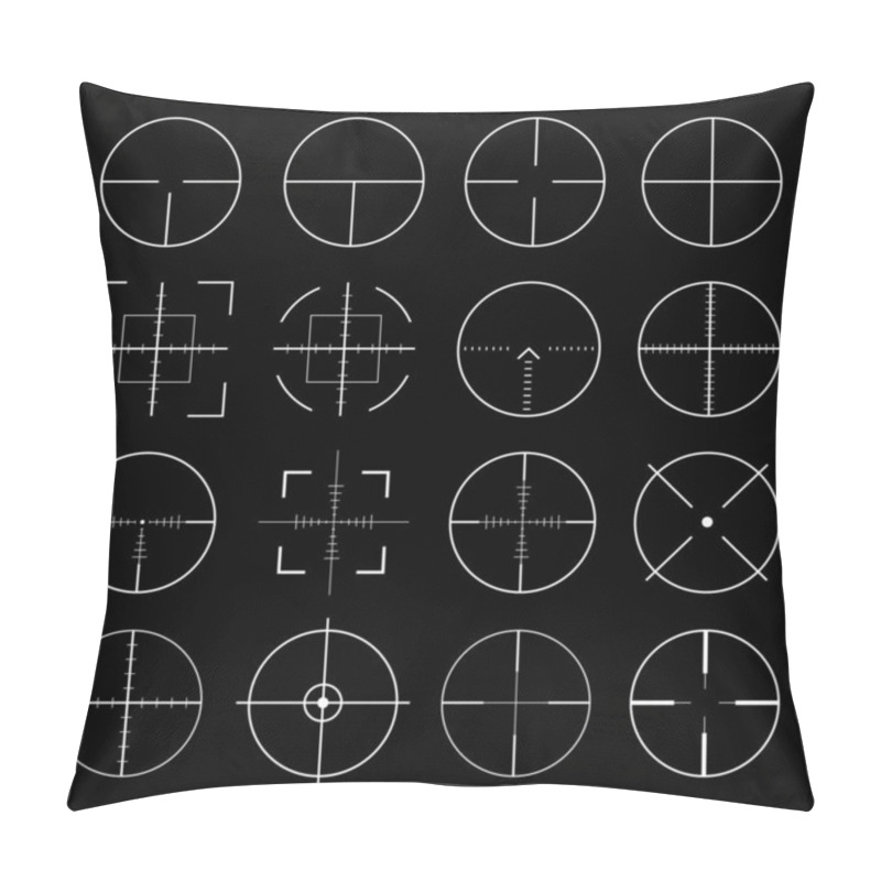 Personality  Pack Of Sniper Rifle Aims Isolated Pillow Covers