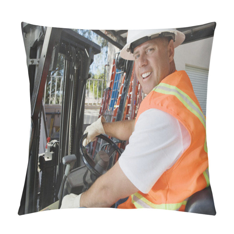 Personality  Forklift Driver Pillow Covers