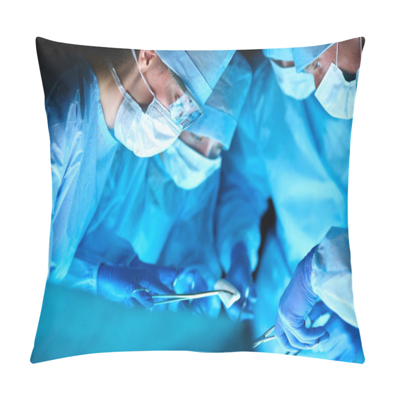 Personality  Young Surgery Team In The Operating Room Pillow Covers