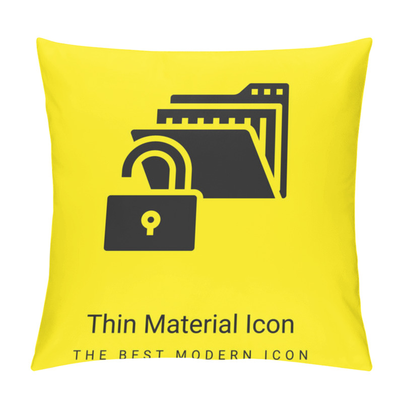 Personality  Access Minimal Bright Yellow Material Icon Pillow Covers