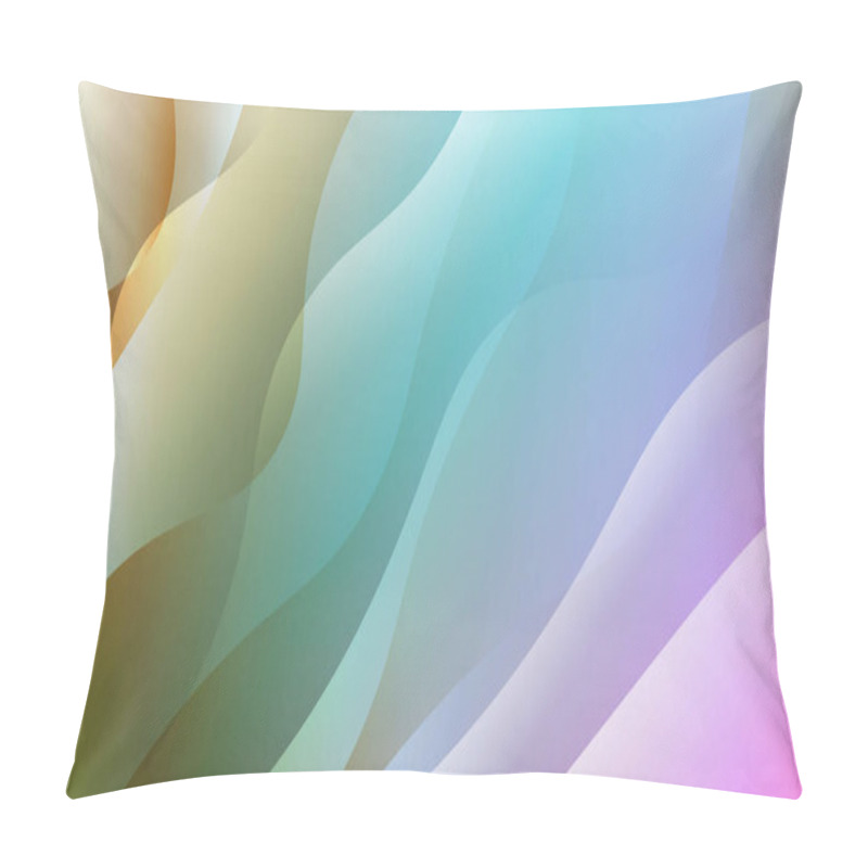 Personality  Wave Abstract Background. For Elegant Pattern Cover Book. Vector Illustration With Color Gradient. Pillow Covers