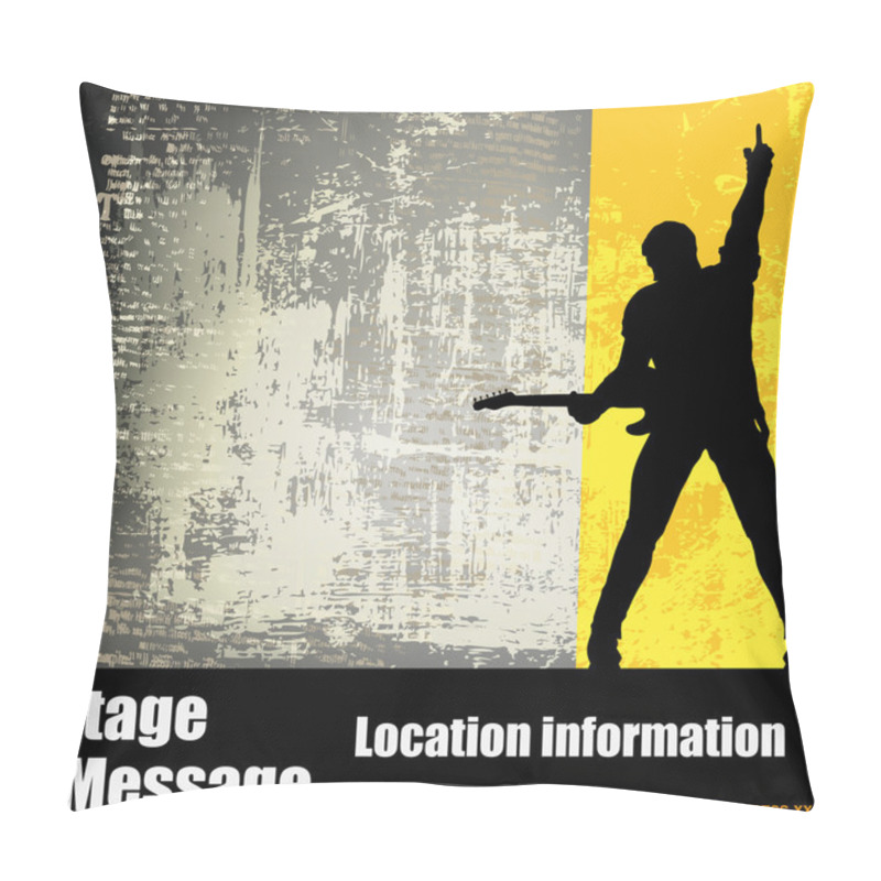 Personality  Guitarist Background Pillow Covers