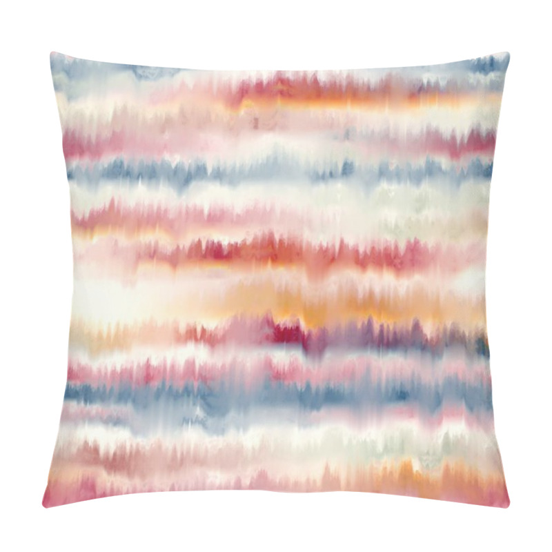 Personality  Seamless Faux Striped Tie Dye Pattern Swatch Pillow Covers