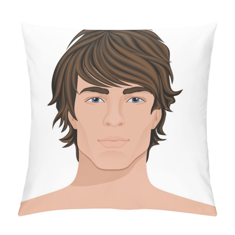 Personality  Man Face Close Up Pillow Covers