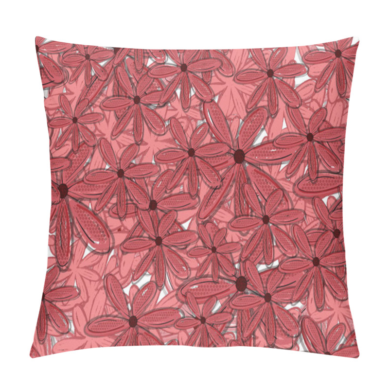 Personality  Pink Floral Pattern Backdrop Pillow Covers