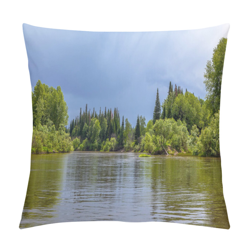 Personality  Chet River In The Tomsk Region In Western Siberia Pillow Covers