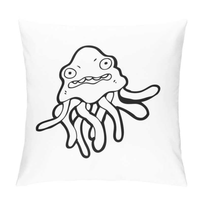 Personality  Worried Cartoon Jellyfish Pillow Covers