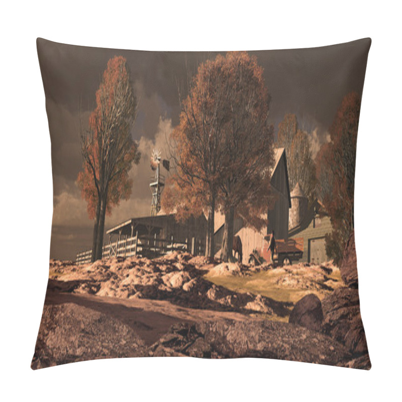 Personality  Horse Ranch In The Southwest Pillow Covers