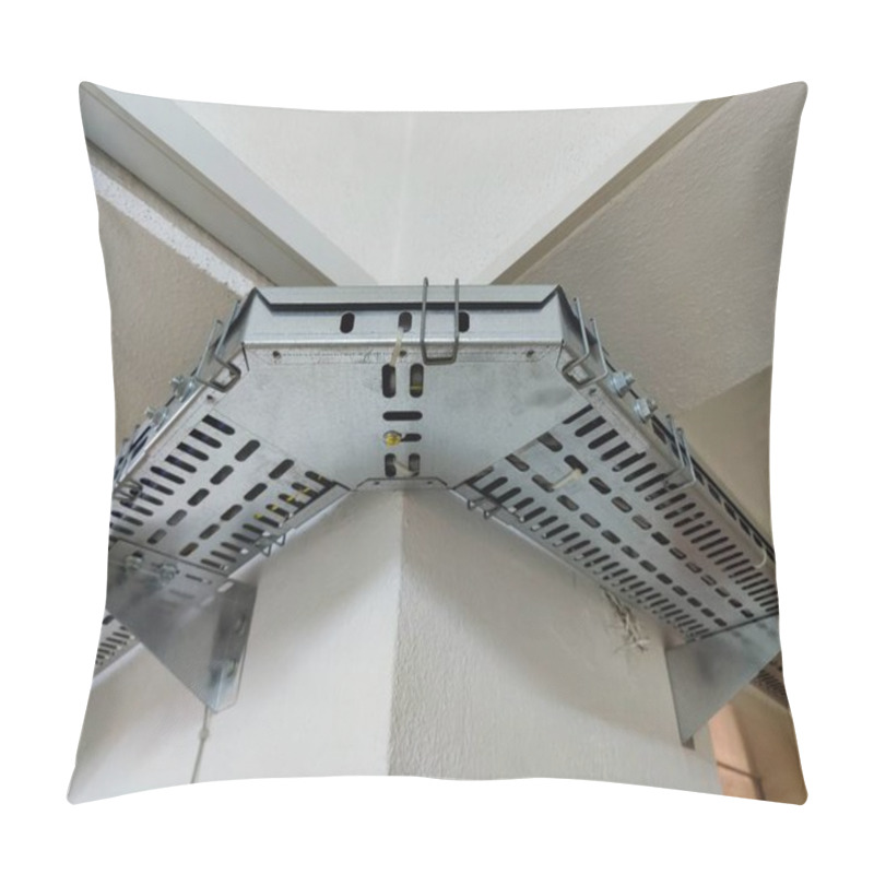 Personality  A Network Of Metal Paths: Symbolizing Connectivity, Strength, And Direction In Infrastructure And Ideas Pillow Covers