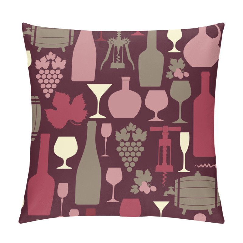 Personality  Wine Pattern. Pillow Covers