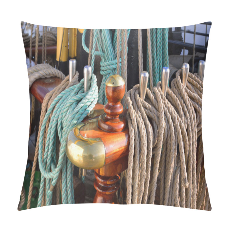 Personality  Rigging Of An Old Sailing Vessel Pillow Covers