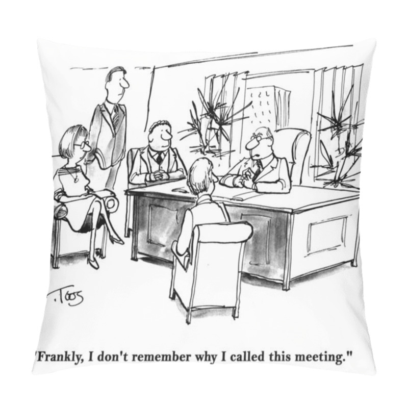 Personality  Meeting At Boss Pillow Covers