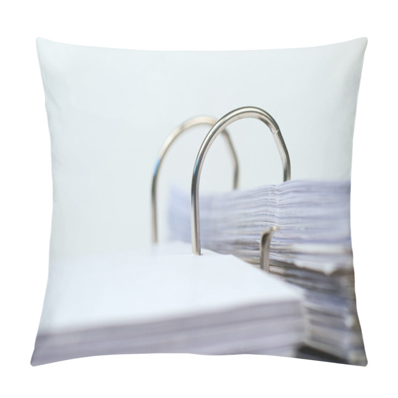 Personality  Open Folder With Documents Filed Pillow Covers