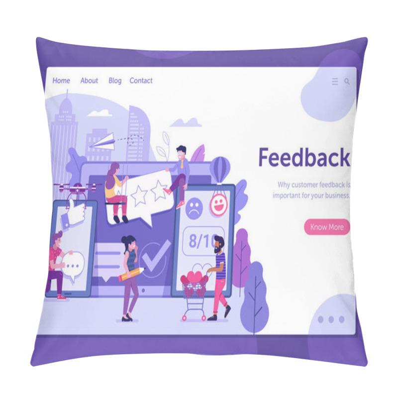 Personality  Excellent Clients Feedback Landing Page Pillow Covers