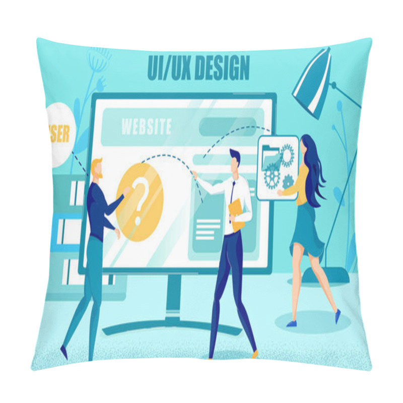 Personality  Conceptual Usable UI.UX Interface Design Creation Pillow Covers