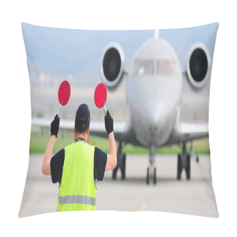 Personality  Air Traffic Controller Holding Signs Pillow Covers