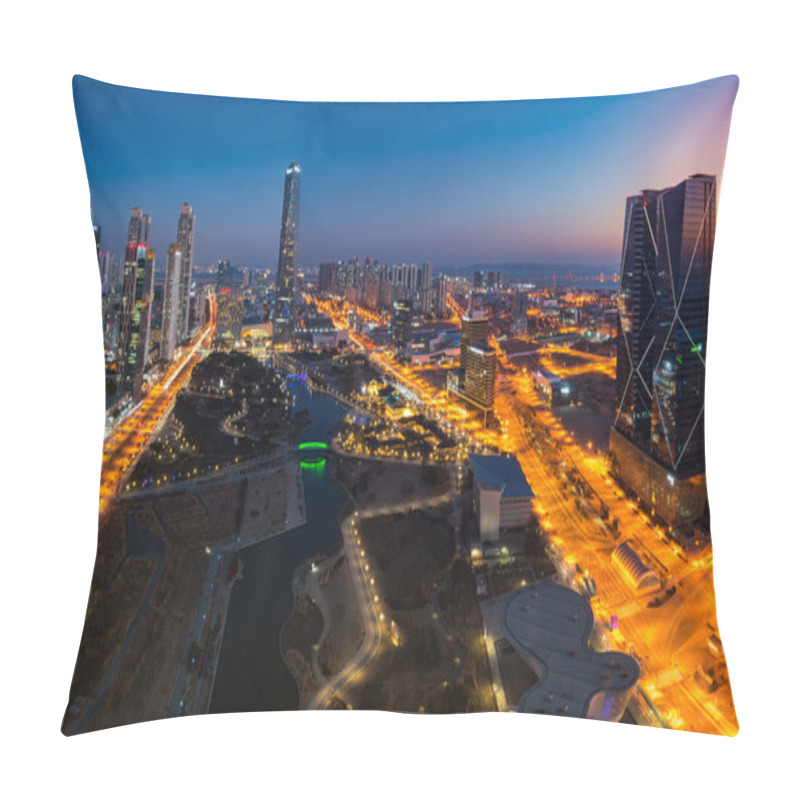 Personality  Centralpark At Night Incheon, South Korea Pillow Covers