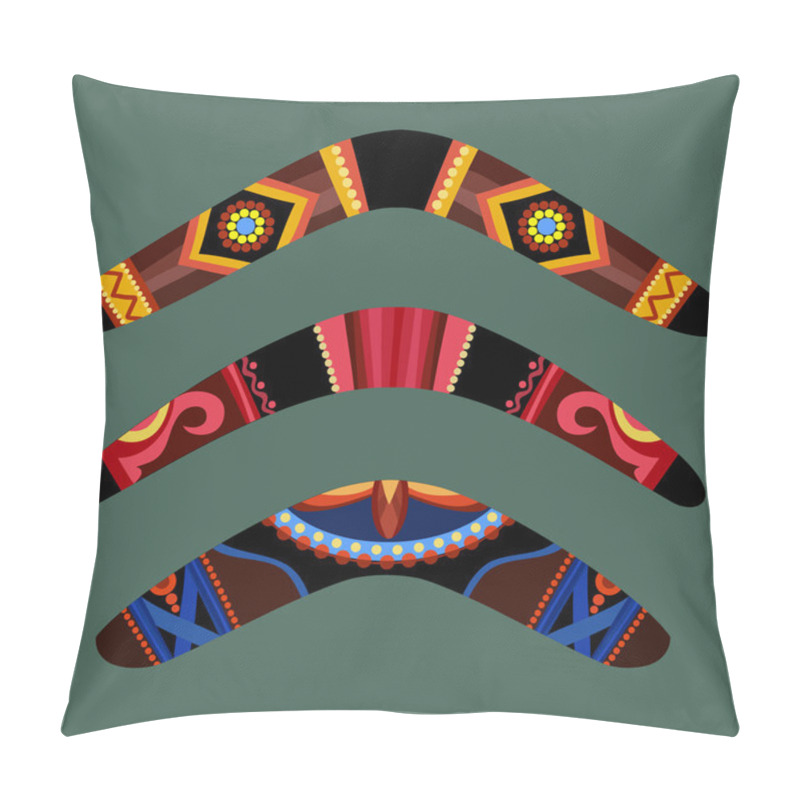 Personality  Boomerangs With Aboriginal Design Pillow Covers