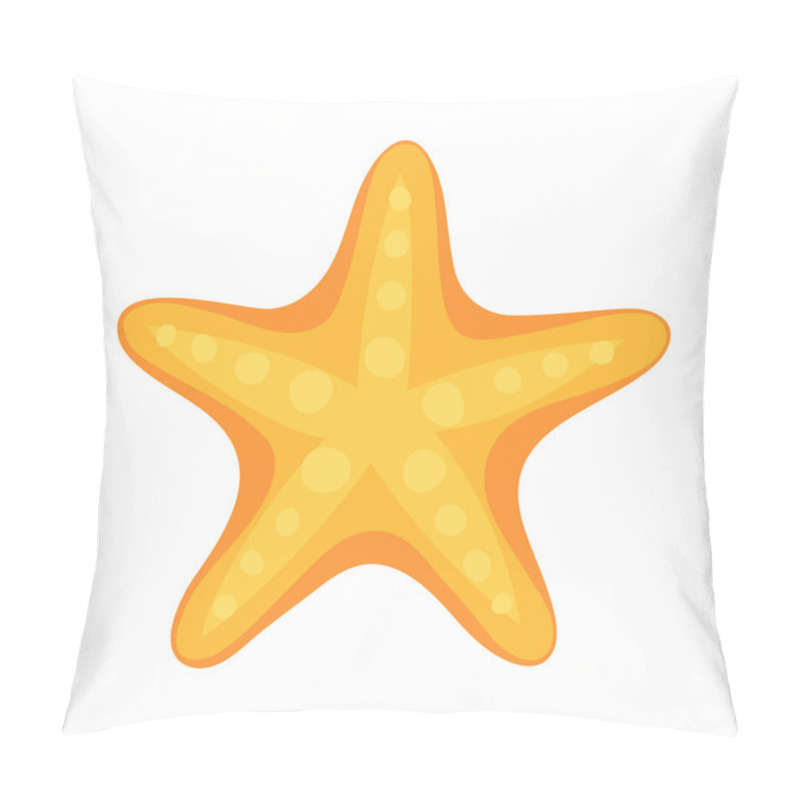 Personality  Sea Star Vector Illustration. Pillow Covers