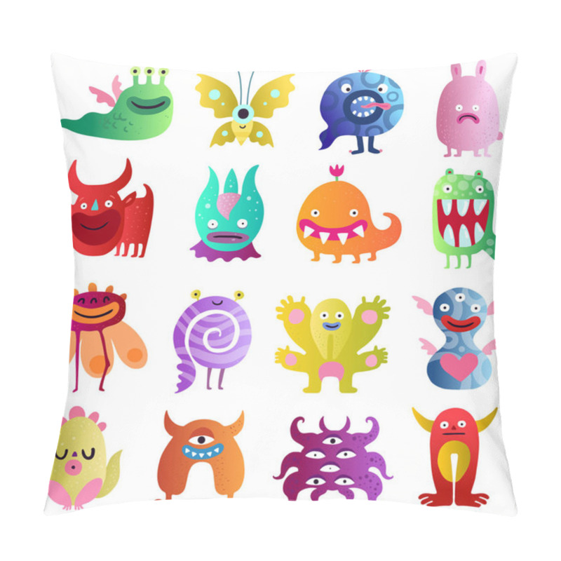 Personality  Funny Monsters Big Set Pillow Covers