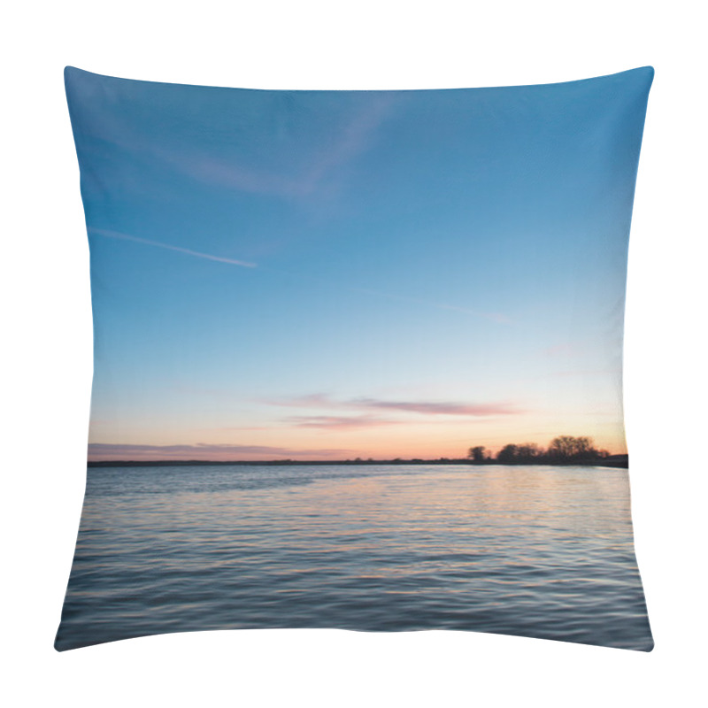 Personality  Beautiful Sunrise Over The Lake Pillow Covers